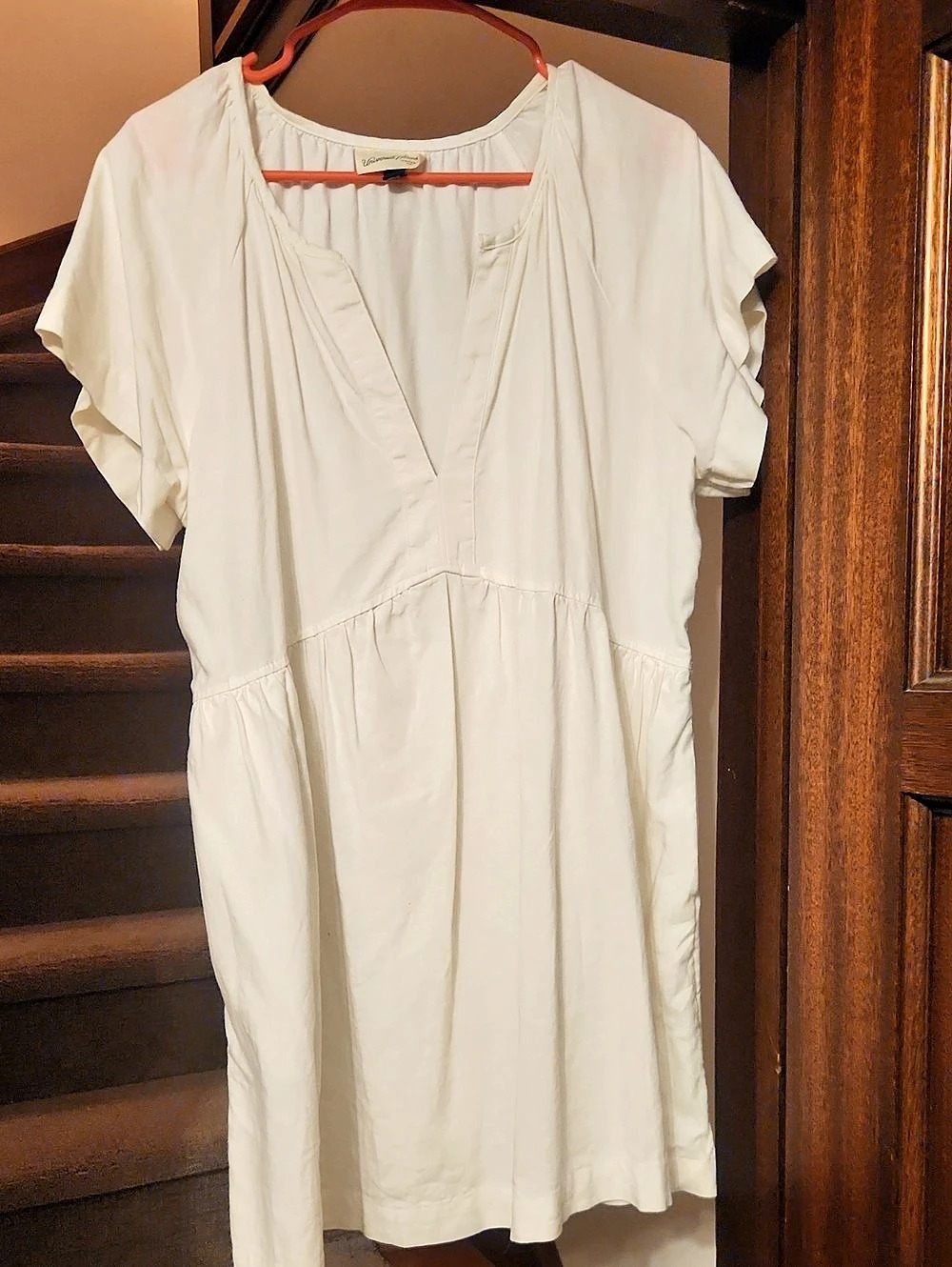 Universal Thread Short Sleeve Babydoll T-Shirt Dress Women's Mini White